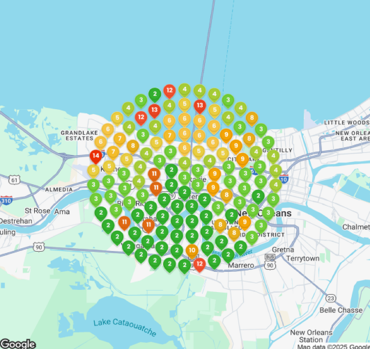 google rank map